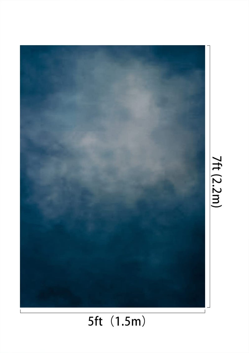 Kate 5Ã—7ft Blue Backdrop Light Blue Portrait Photography Background Abstract Muslin Backdrop for Photographer Kids Children Adults Headshot - Image 2